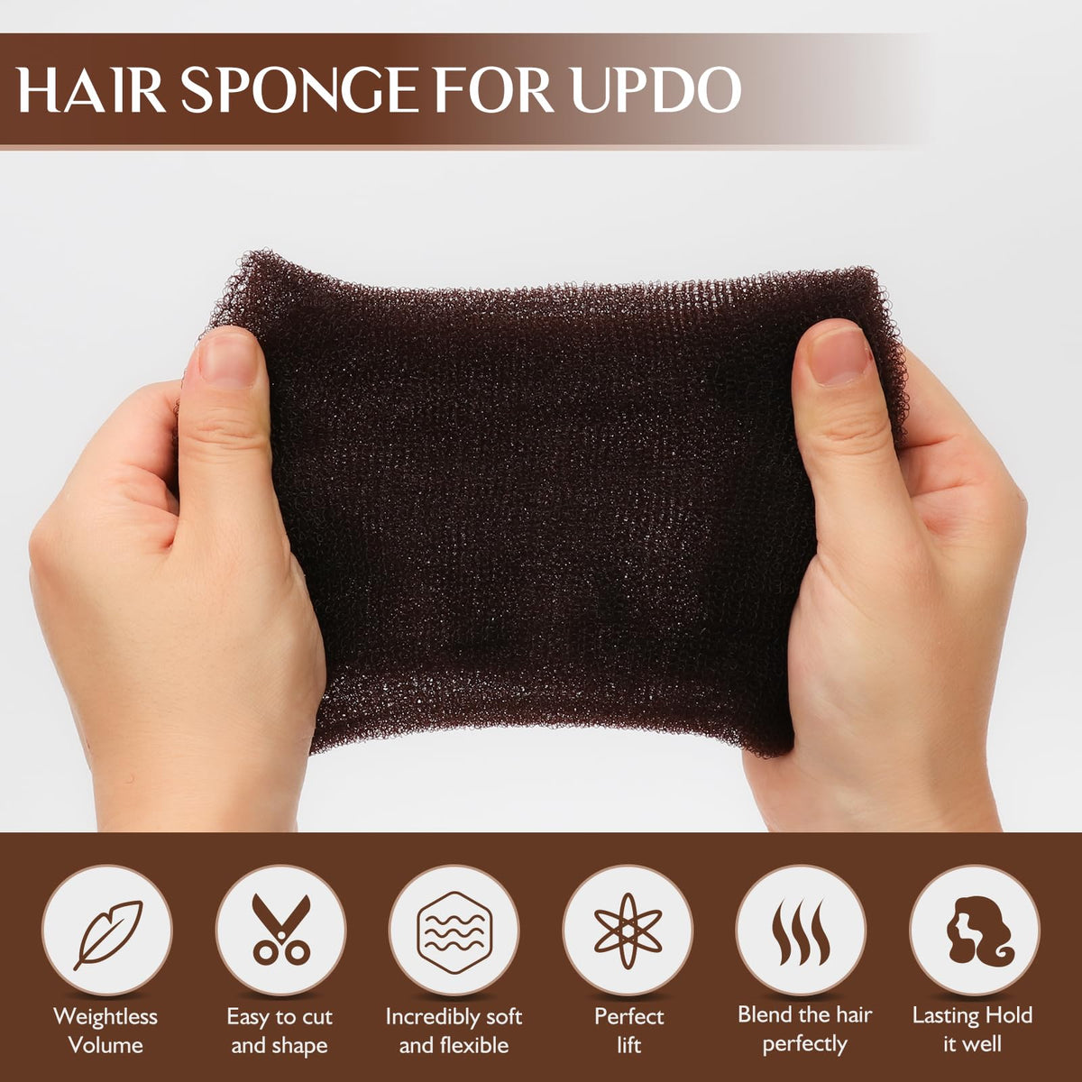 YGQQOY close-up of sponge weave illustrating flexible texture and easy pinning