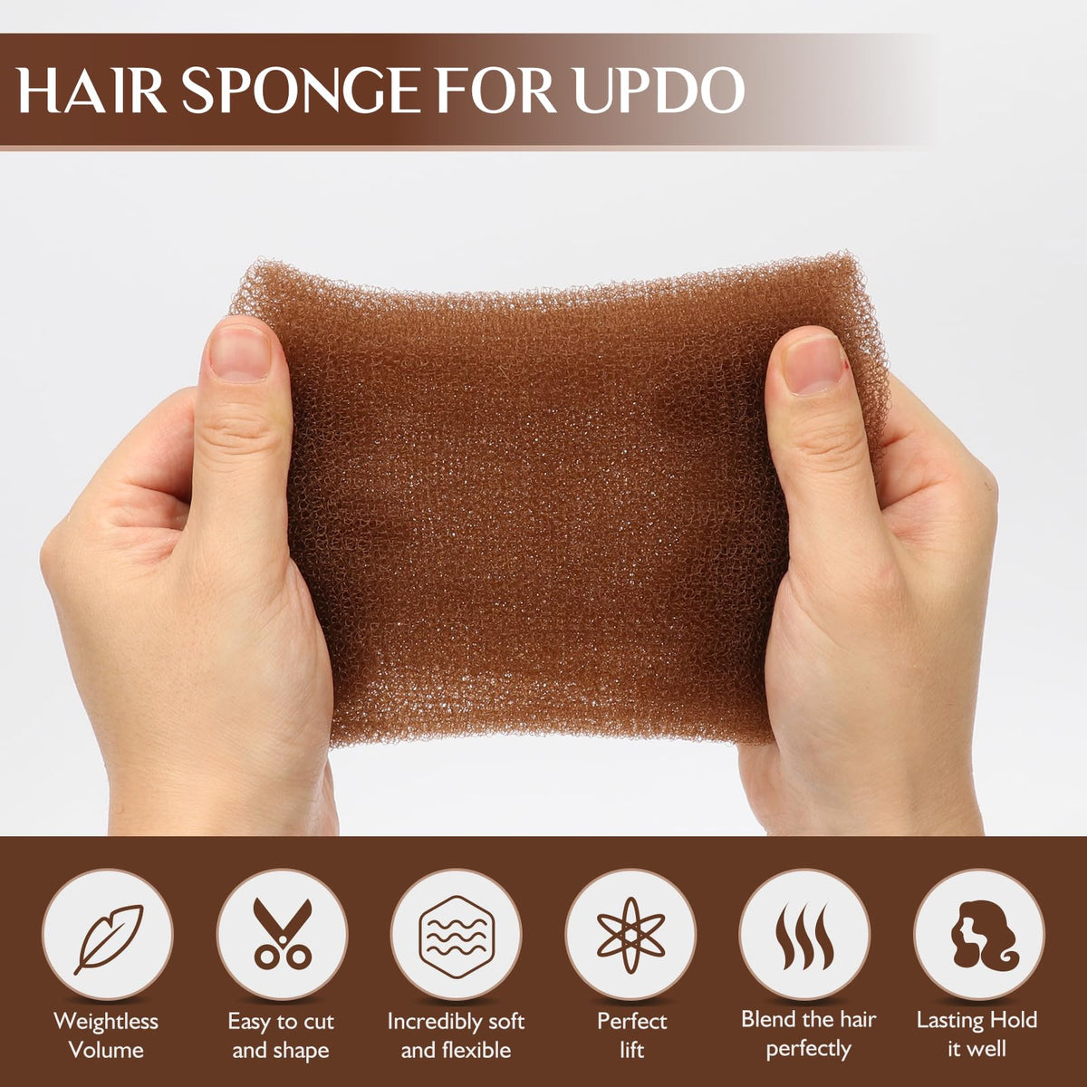 YGQQOY close-up of light-brown filler roll showing soft texture and easy molding