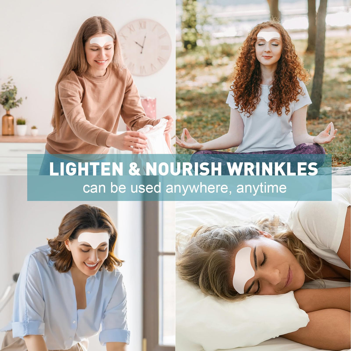 YHOVID patches on bathroom counter during nighttime routine for consistent skin care