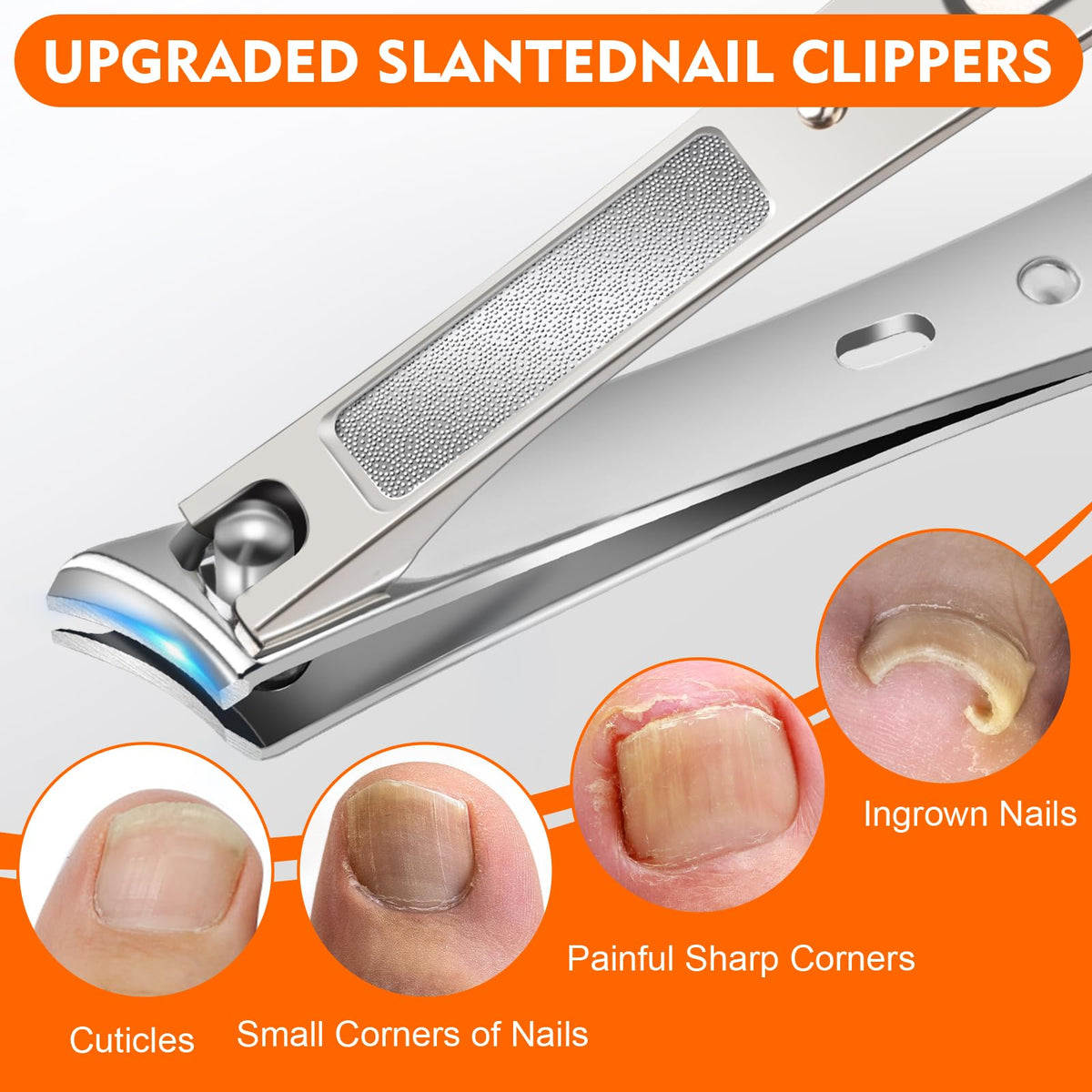 YHOVID long-handle clipper grip detail for improved leverage and comfort