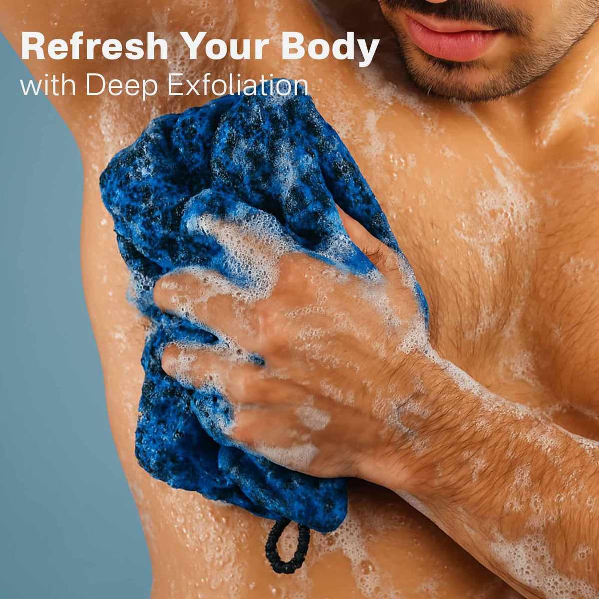 Yiclick extended towel in hand demonstrates reach and back access