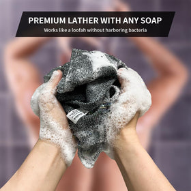 Yiclick towel hanging to dry in bathroom highlighting quick-dry convenience