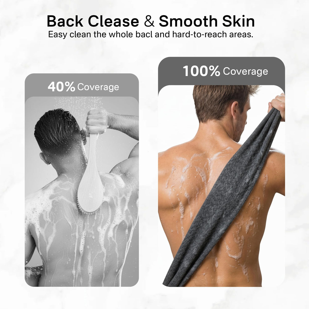 Yiclick towel hanging to dry illustrating quick-drying hygiene