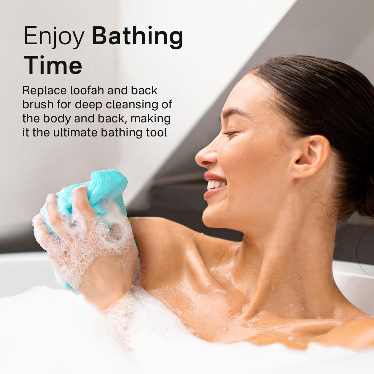 Yiclick towels displayed in bathroom, portrays everyday spa-like routine