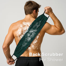 Yiclick extended towel with drawstrings showing full-length reach benefit