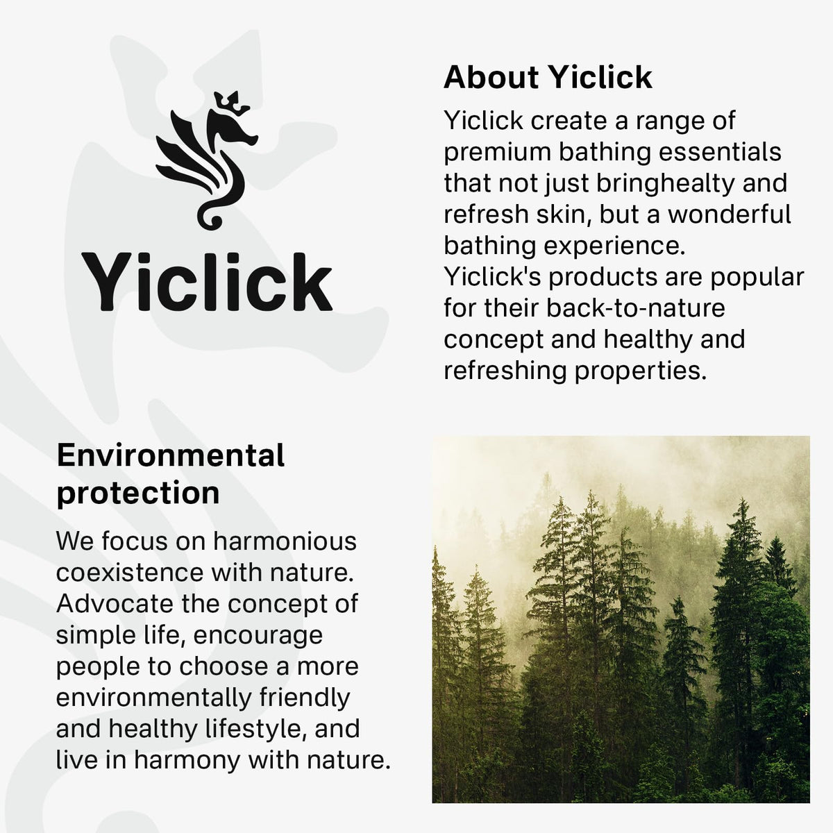 Yiclick washcloth displayed on bathroom shelf showing neat lifestyle storage