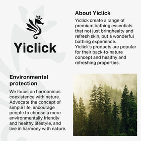 Yiclick washcloth displayed on bathroom shelf showing neat lifestyle storage