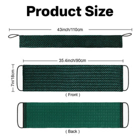 Yiclick washcloth next to a hand for size comparison and control