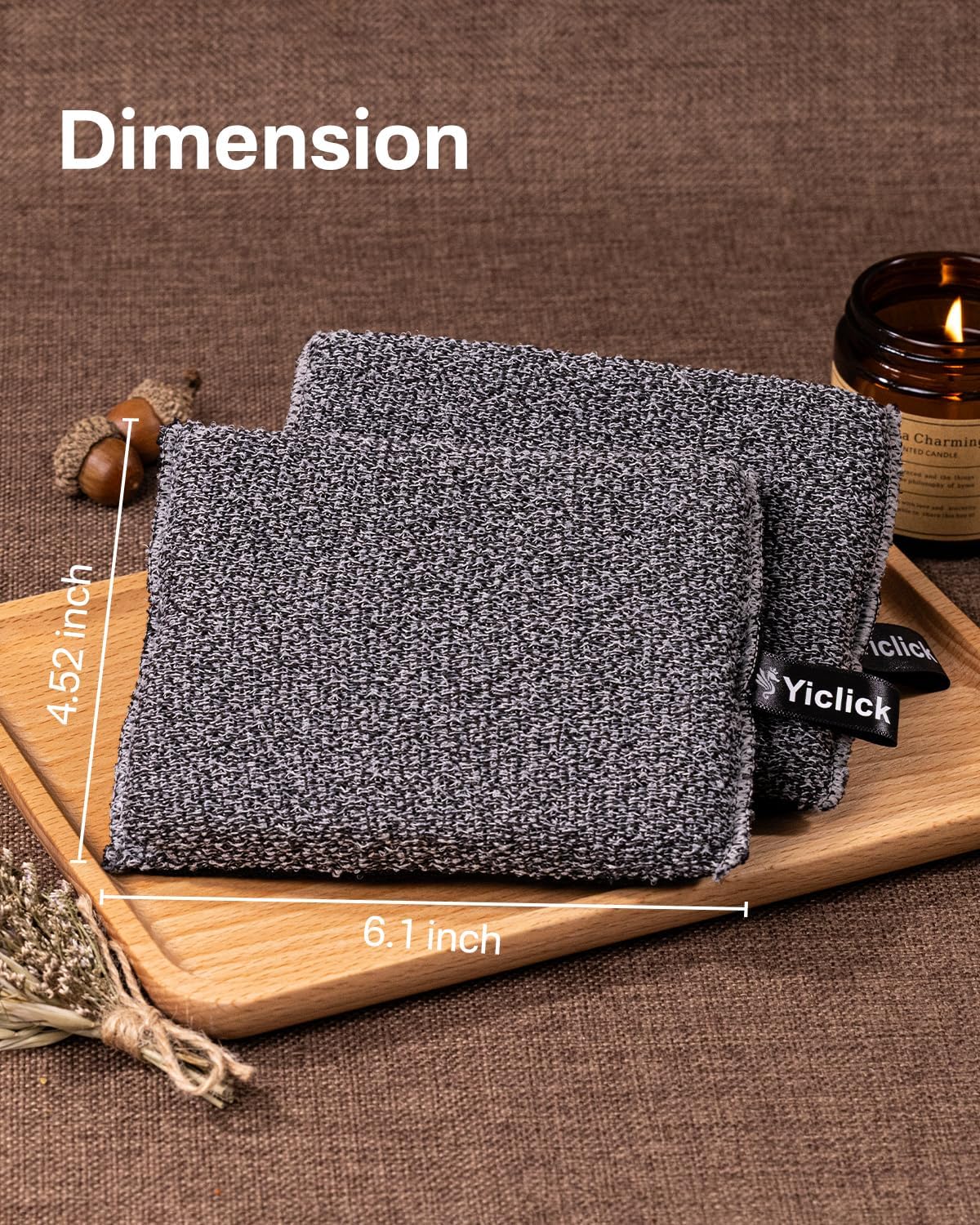Yiclick fabric and binding detail durable washable construction