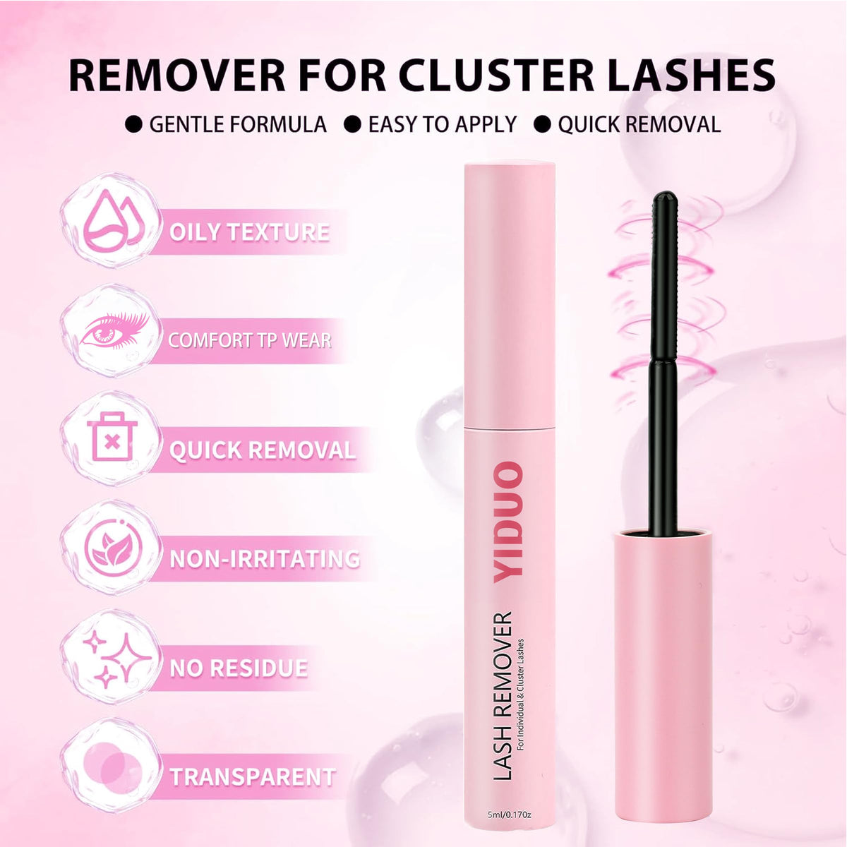 YIDUO demo applying clusters to eye illustrating natural blended finish