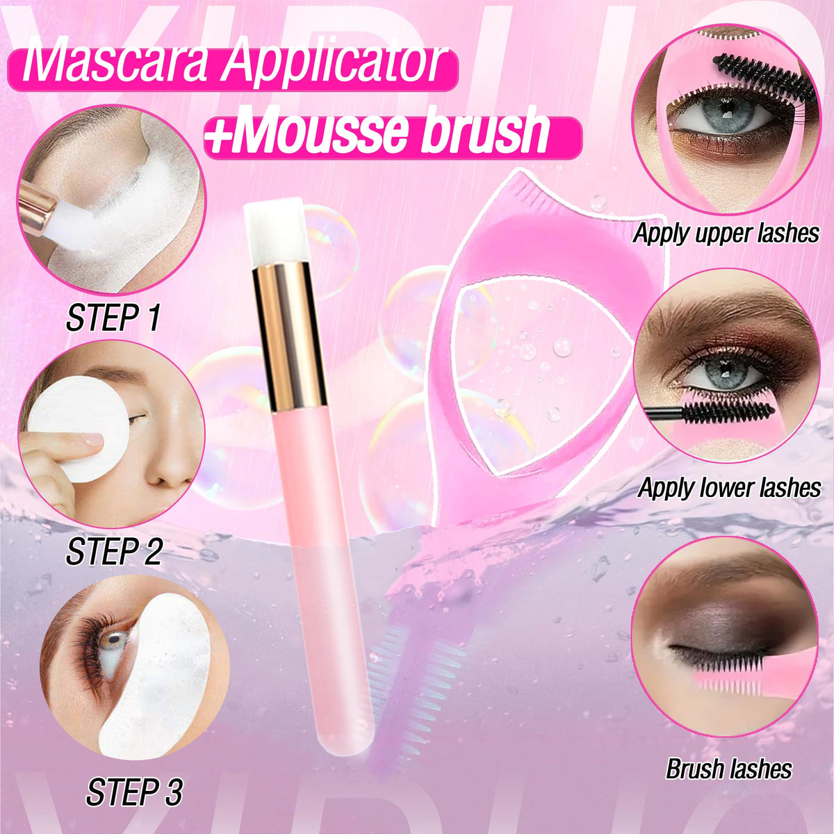 YIDUO split before and after eyelid image illustrating fuller, natural-looking volume