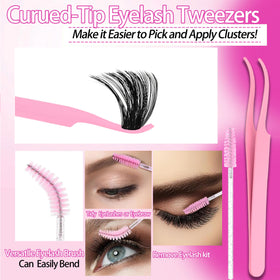 YIDUO close detail of included brushes and tweezers illustrating tool quality and accurate grooming