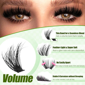 YIDUO close-up of lash fiber texture highlighting soft comfortable feel