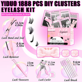 YIDUO open cluster books displaying organized lashes for fast selection