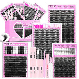 YIDUO front box and kit layout showing complete lash set benefits
