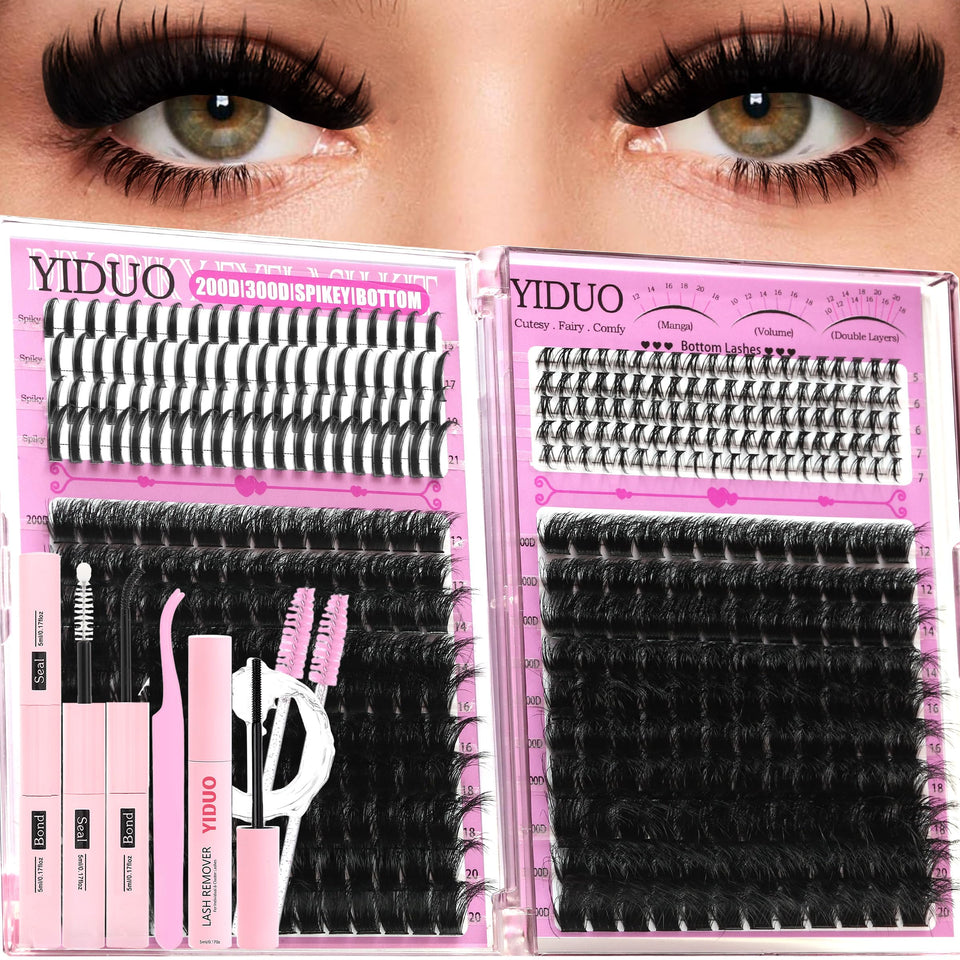YIDUO front packaging showing full kit and tools for versatile looks