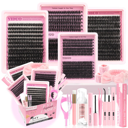 YIDUO front packaging showing full lash kit and branding for quick kit recognition