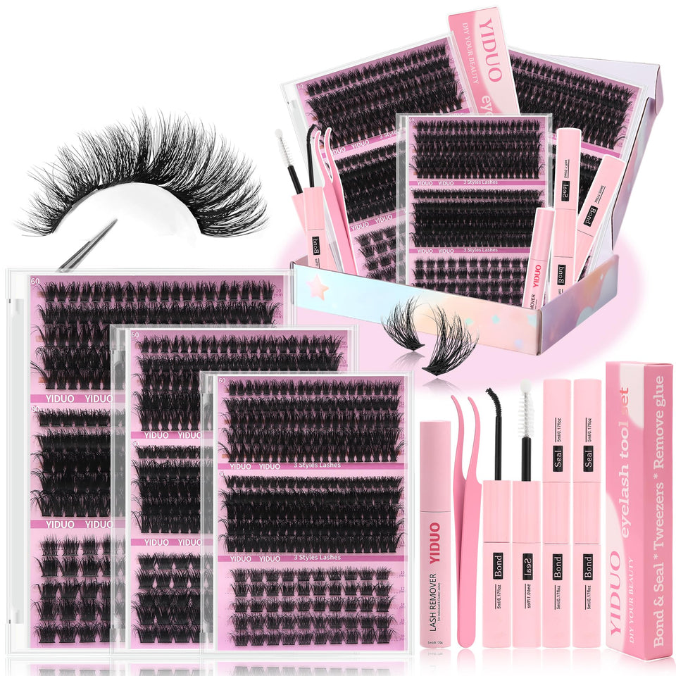 YIDUO front packaging showing full kit and included tools for easy at-home application