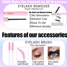 YIDUO cosplay lifestyle image showcasing dramatic manga-inspired lashes