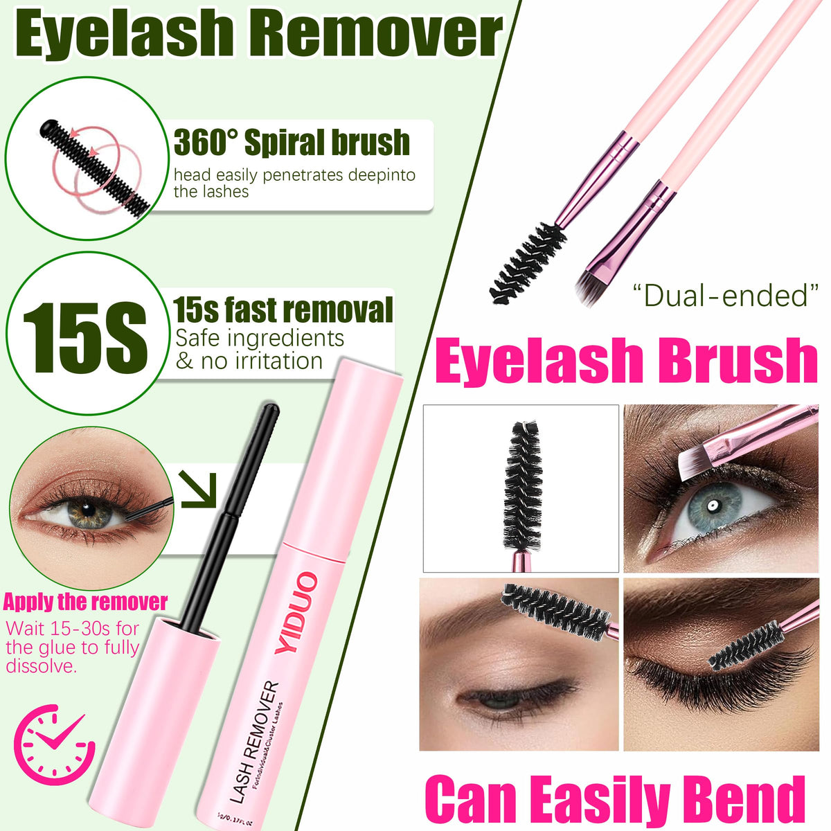 YIDUO lifestyle model wearing lashes illustrating a natural glam result