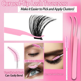 YIDUO model wearing cluster lashes in a lifestyle setting showing everyday comfort