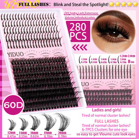 YIDUO eyelash remover bottle with tools for safe, clean lash removal