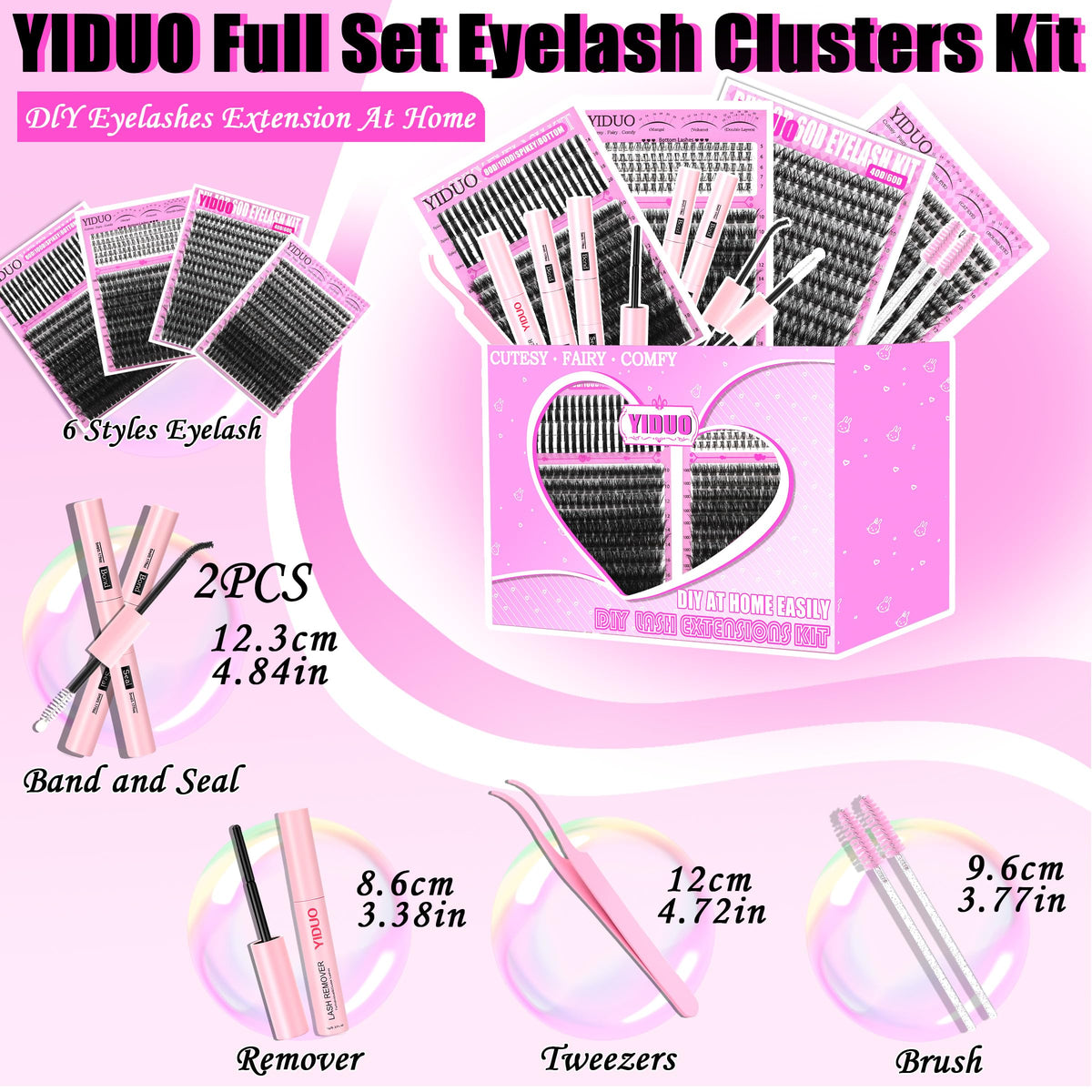 YIDUO layflat of all contents illustrating full kit value and variety
