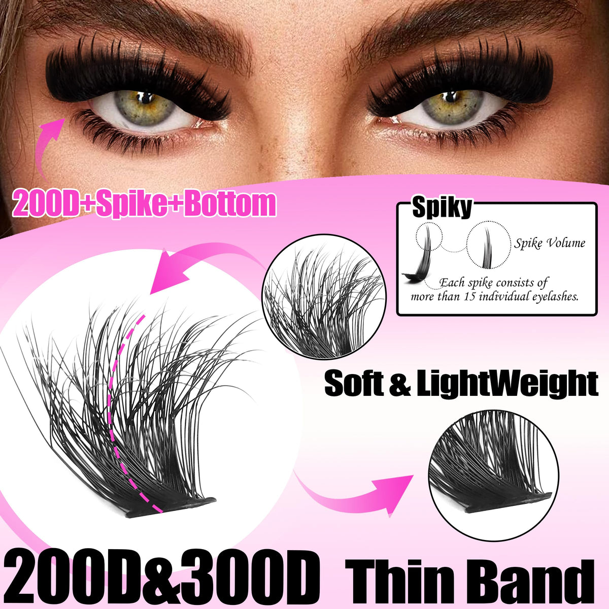 YIDUO spike extensions detail for dramatic manga-style accents