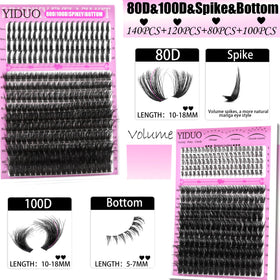 YIDUO detailed spikes and bottom clusters for corner and lower-lash definition