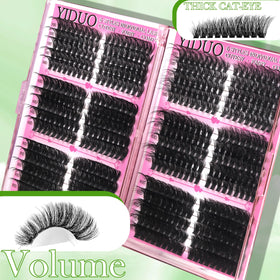 YIDUO tweezers, applicator, and brushes for precise DIY lash placement
