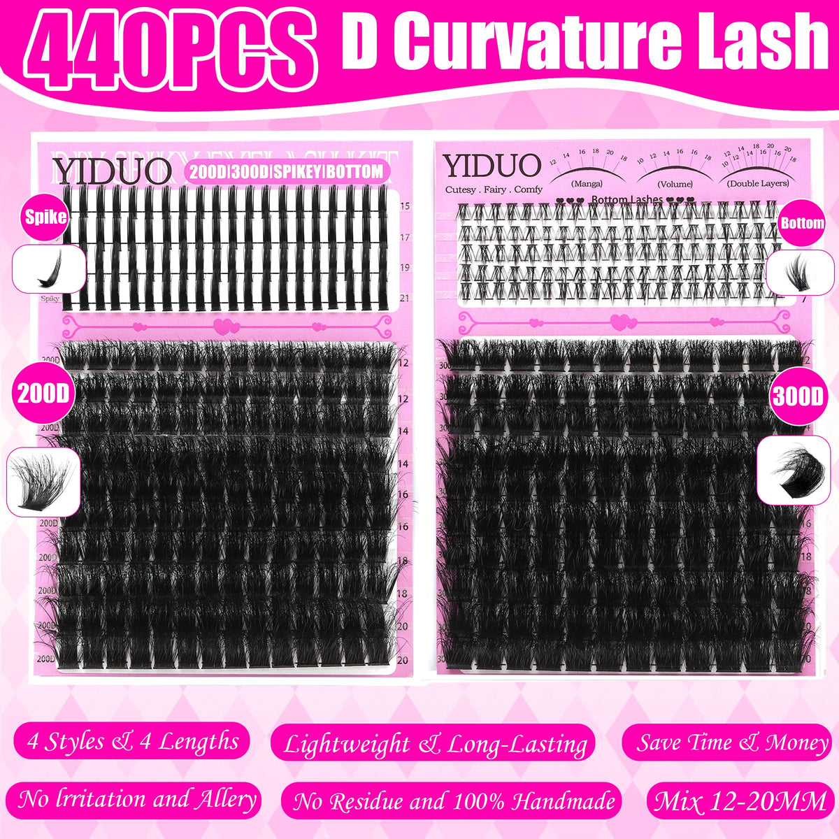 YIDUO tweezers and remover arranged for precise application control