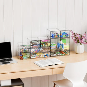 Yieach open drawer filled with makeup for quick-access benefit