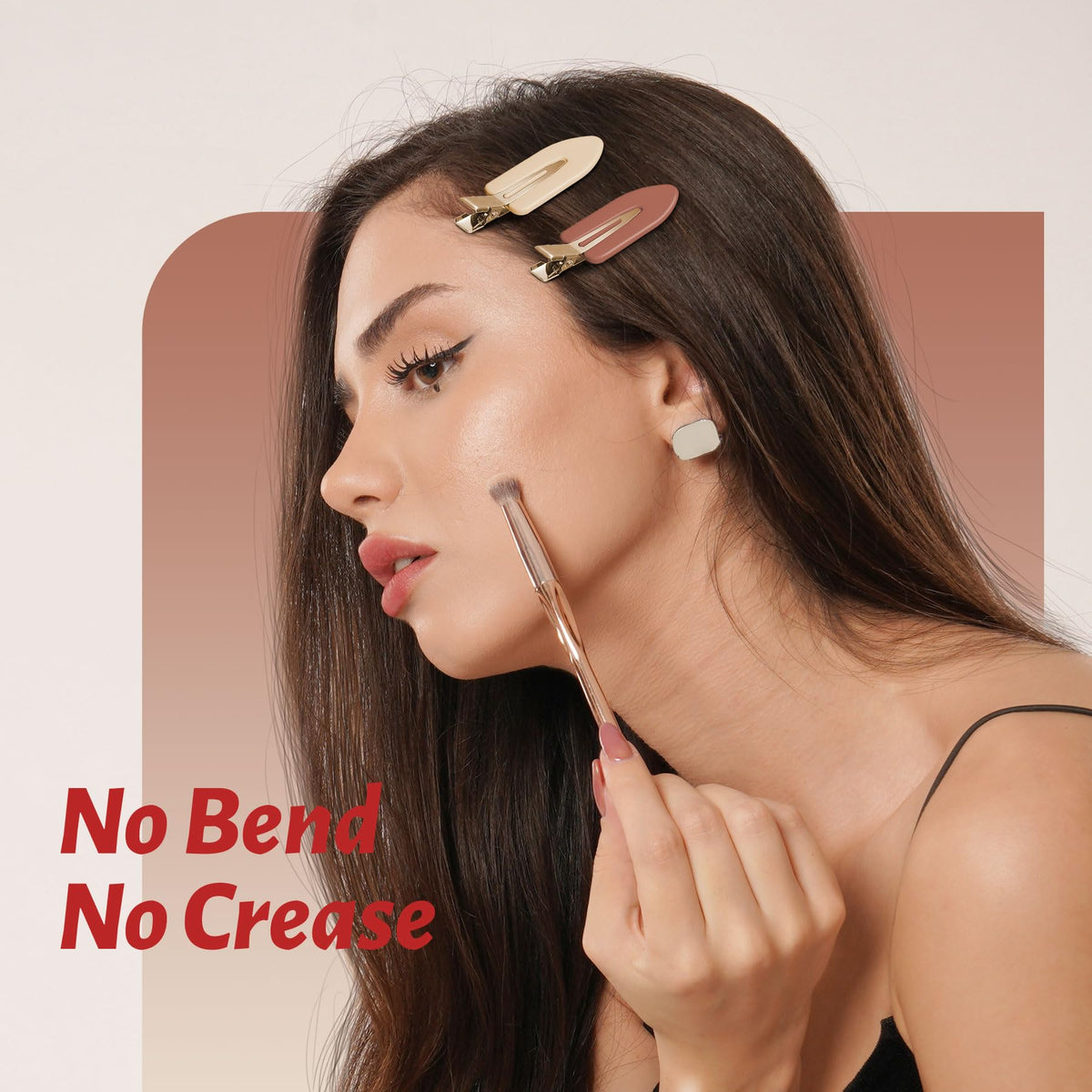 YIERSO close-up of toothless jaw edge showing smooth contact surface that prevents hair creases