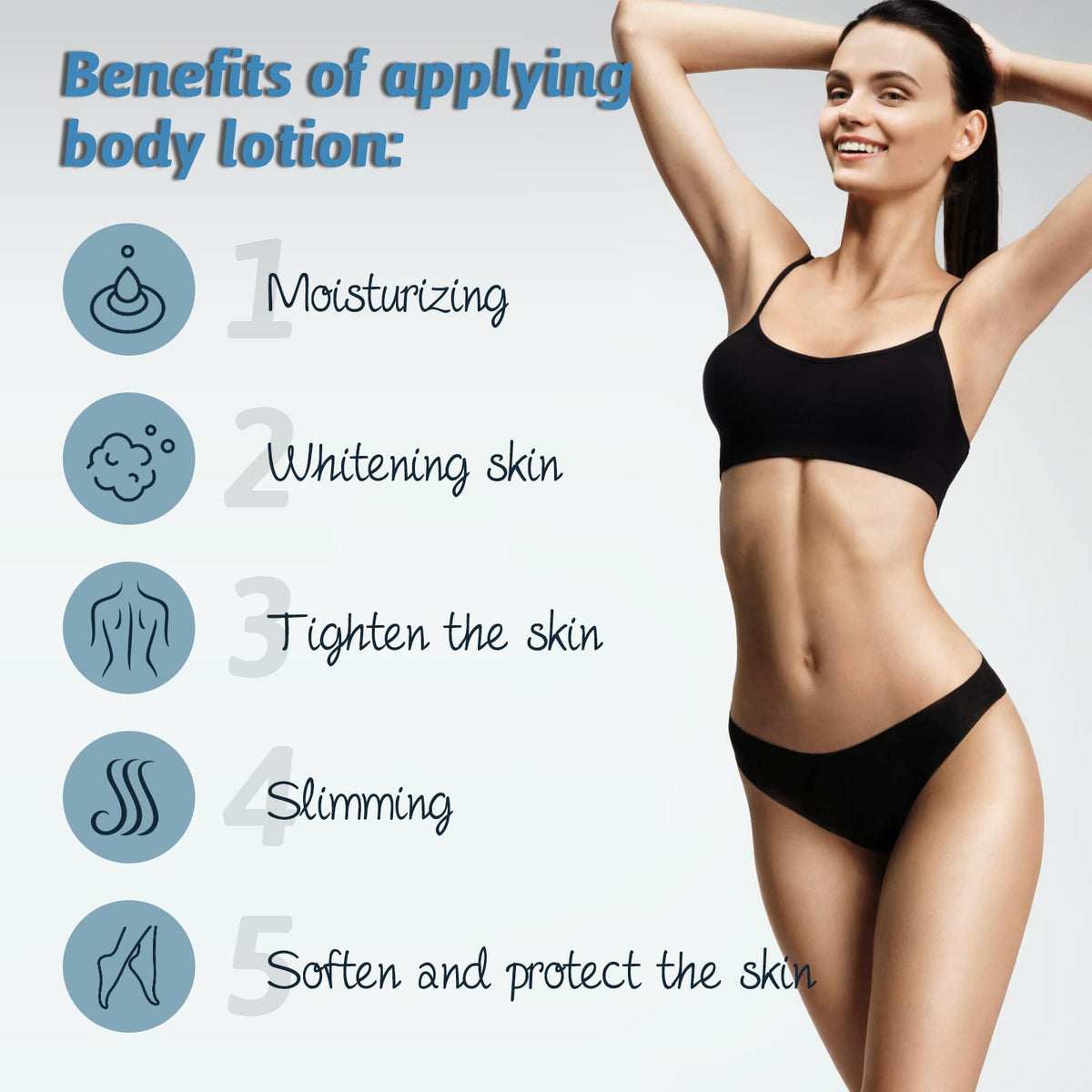 Yiesoum applicator in shower applying gel for hands-free cleansing