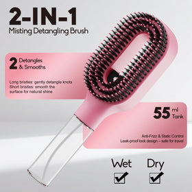 YIHKQDL close-up of dual-length bristles reduces pulling and breakage