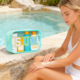 YILANCOL chenille SUN letters close-up highlighting playful summer style