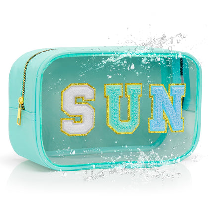 YILANCOL front view clear pouch showing visible essentials and easy access