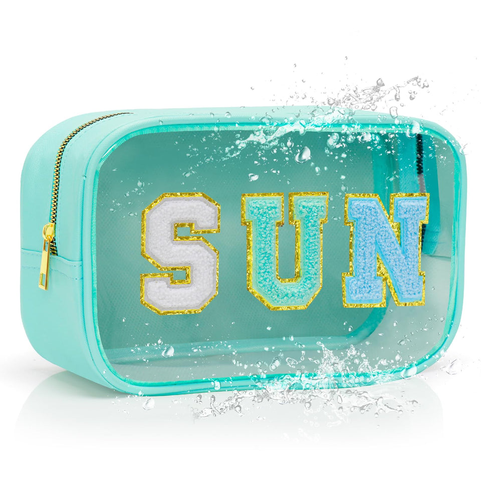 YILANCOL front view clear pouch showing visible essentials and easy access