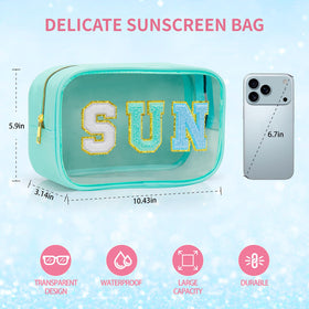 YILANCOL on beach towel lifestyle shot for poolside-ready organization