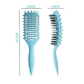 Yingbtr brush used on wet curly hair to define clumps and distribute product