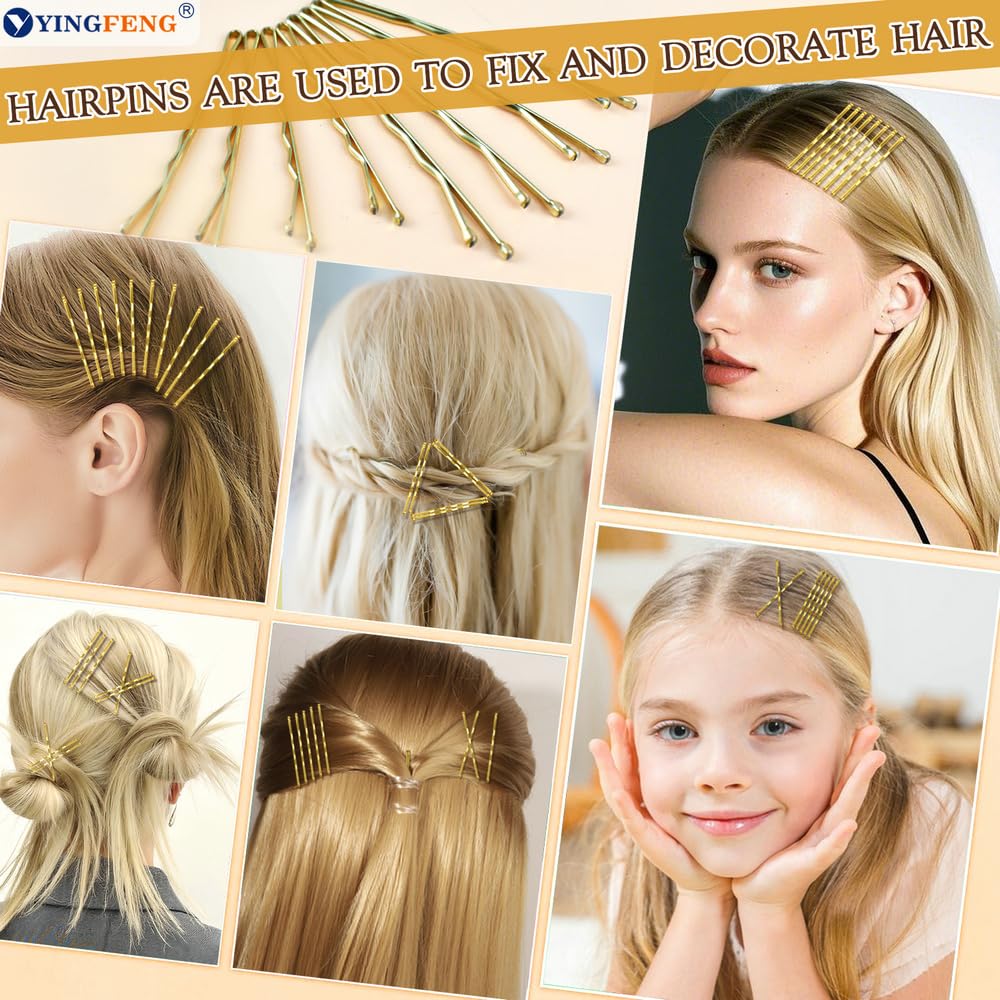 YINGFENG bobby pins close-up displaying smooth double coating and grip strength