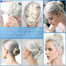 YINGFENG elastic hair bands stacked showing stretch durability and reuse