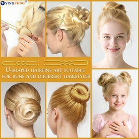 YINGFENG elastic headbands spread illustrating flexible, durable hold for styles
