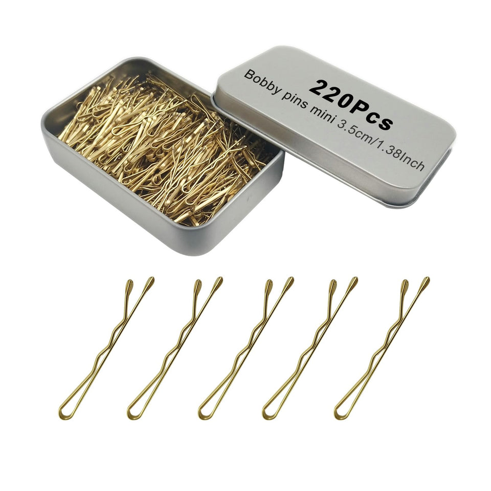 YINGFENG front packaging showing gold bobby pins and case, organized and travel-ready