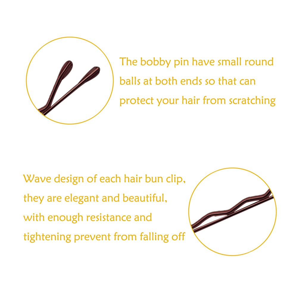 YINGFENG bobby pins securing an elegant updo to keep styles intact longer