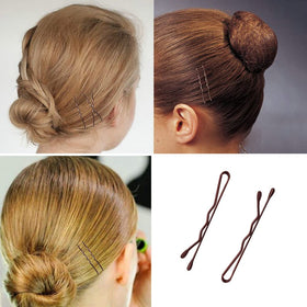 YINGFENG bobby pin in hand to show 1.38 inch size and compact portability