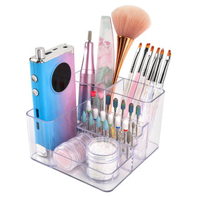 YINGJEE front view organizer showing clear acrylic and tidy tool storage benefit