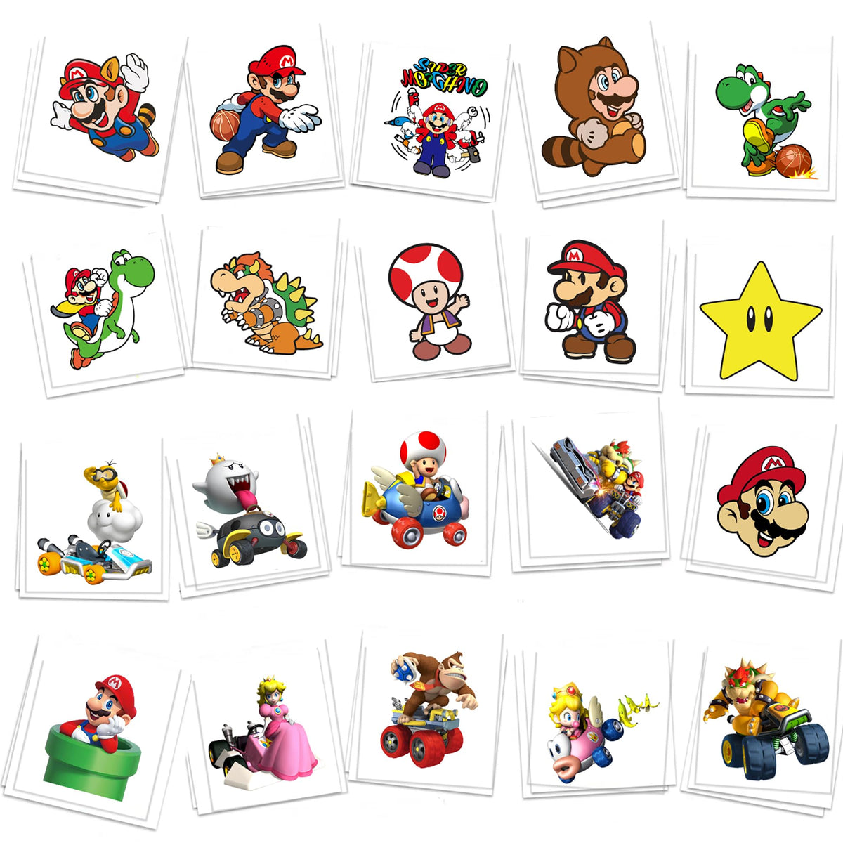 YINGXIANG front packaging showing 60-piece cartoon tattoo assortment and benefit of variety