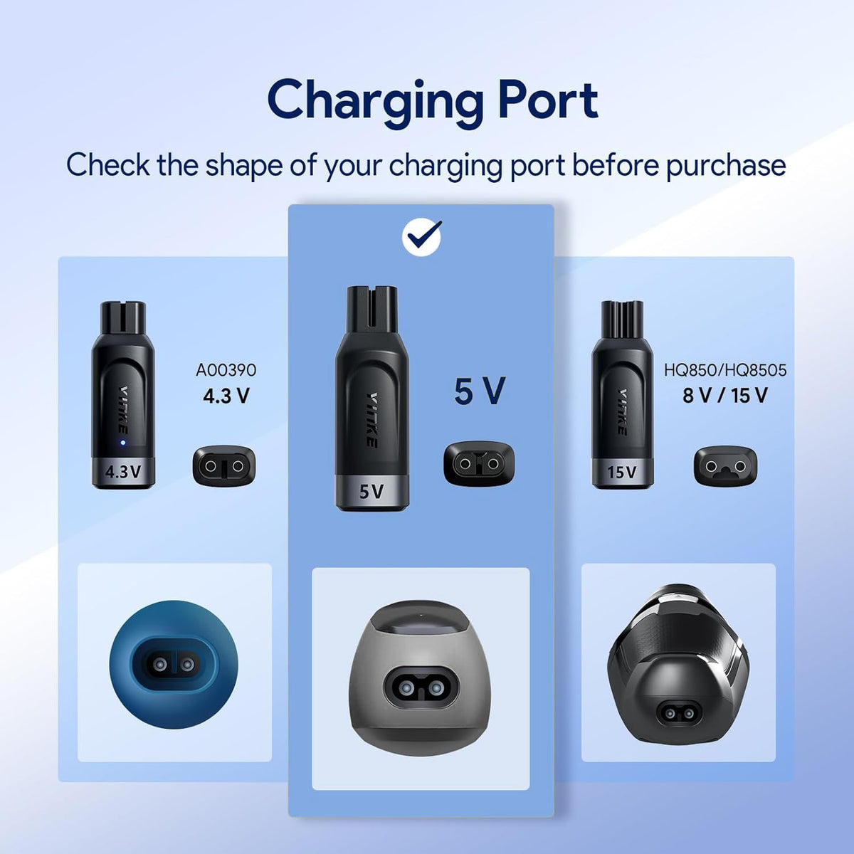 Yinke adapter side dimensions highlighting travel-ready small size benefit