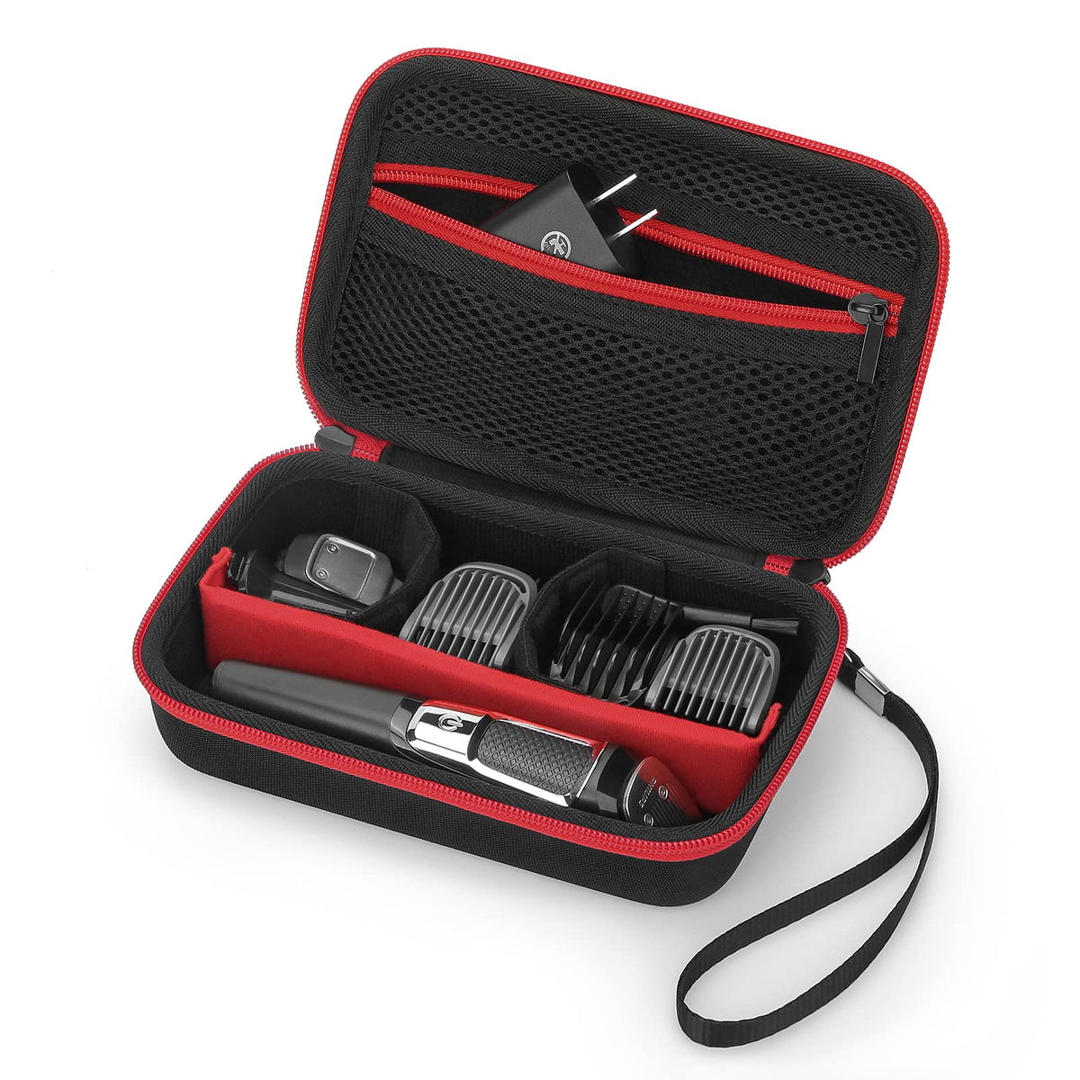 Yinke case front view closed showing compact protective storage benefit